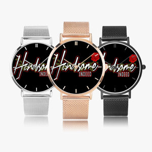 Handsome Indeed "Within"170 Fashion Ultra-thin Stainless Steel Quartz Watch (With Indicators)