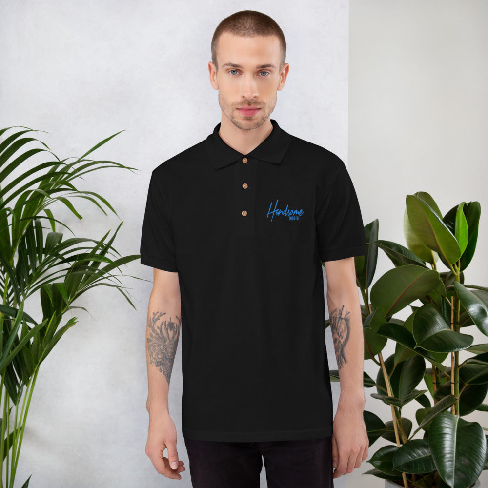 Embroidered Handsome Indeed Polo Shirt