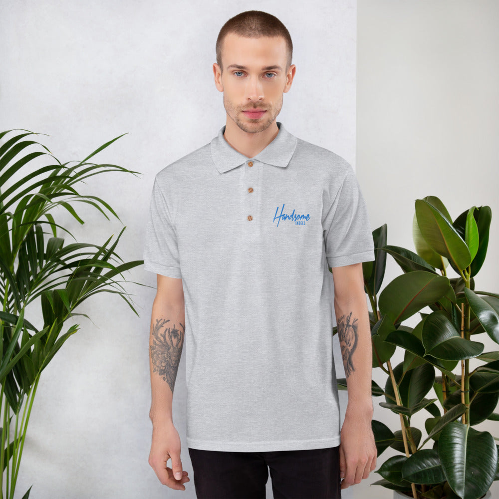 Embroidered Handsome Indeed Polo Shirt