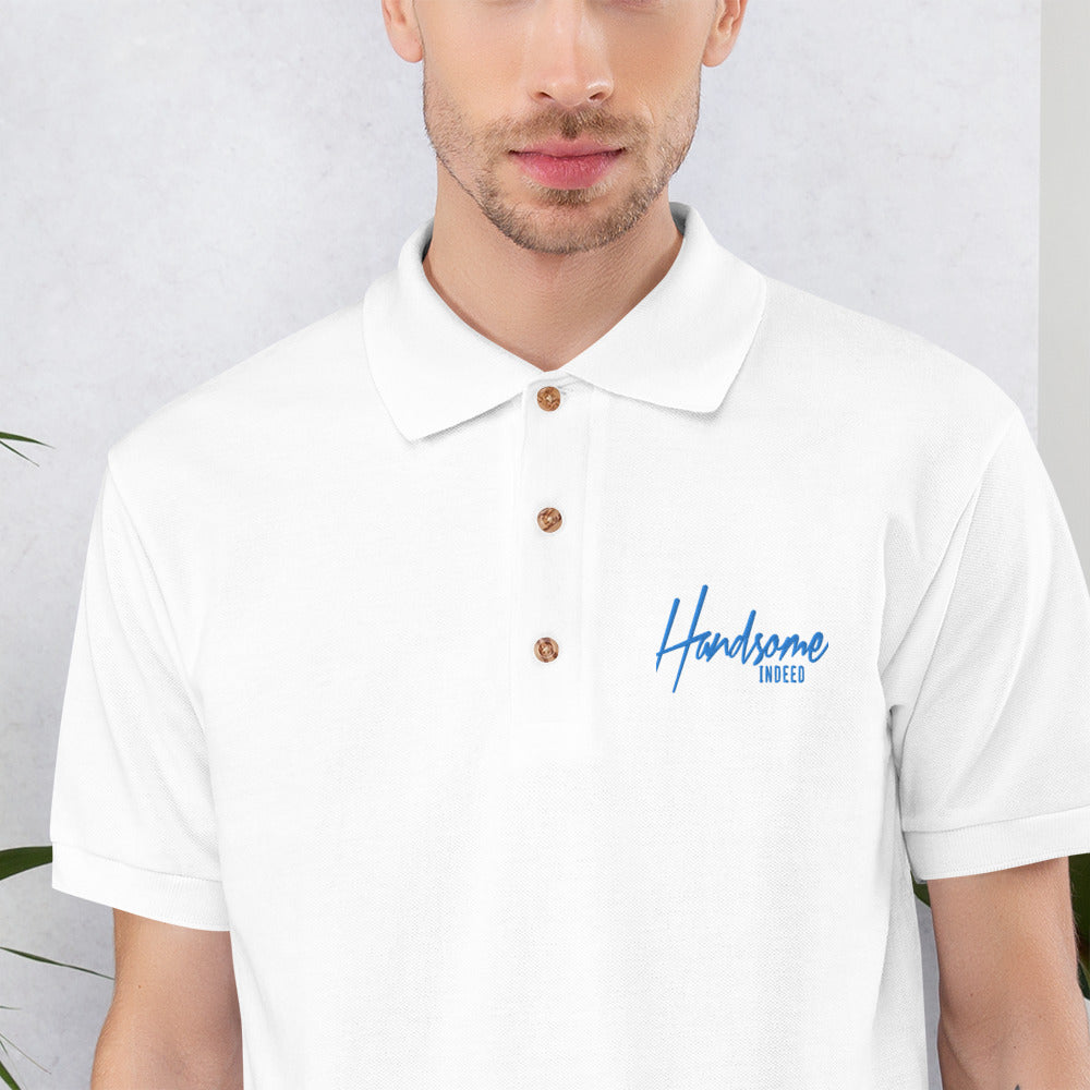 Embroidered Handsome Indeed Polo Shirt