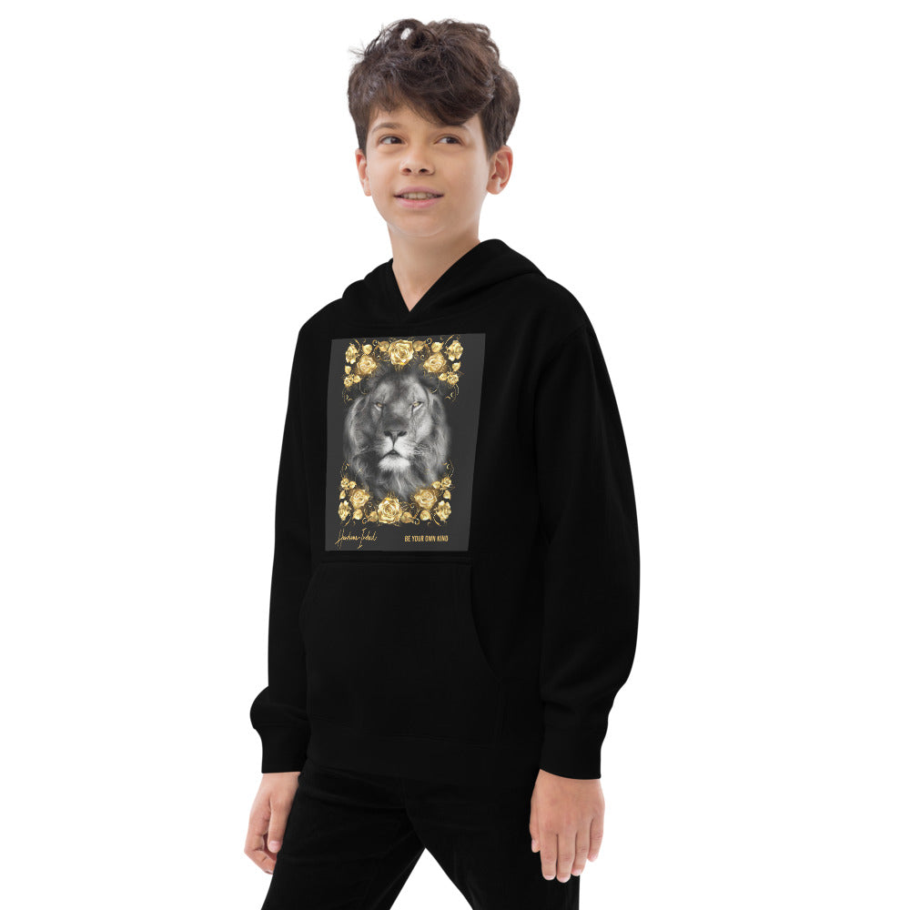 Handsome Indeed Rose Gold Lion Kids fleece hoodie