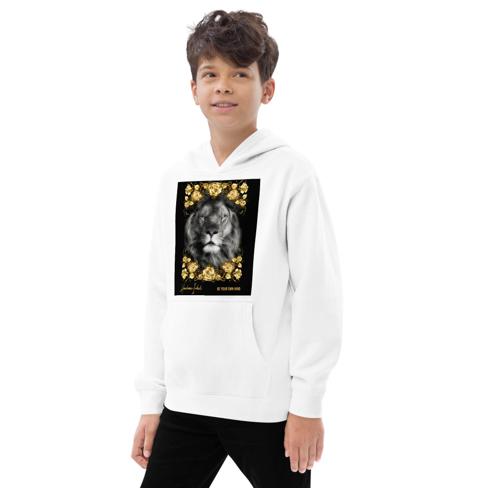 Handsome Indeed Rose Gold Lion Kids fleece hoodie