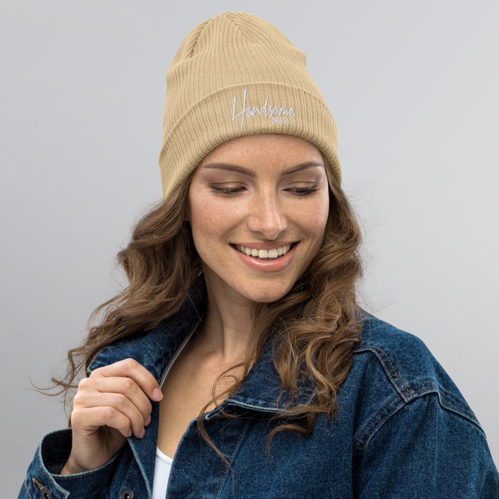 Handsome Indeed Organic ribbed beanie