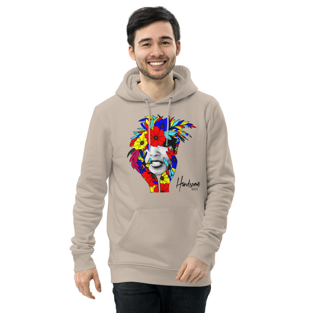 Unisex Handsome Indeed Flower Life essential eco hoodie