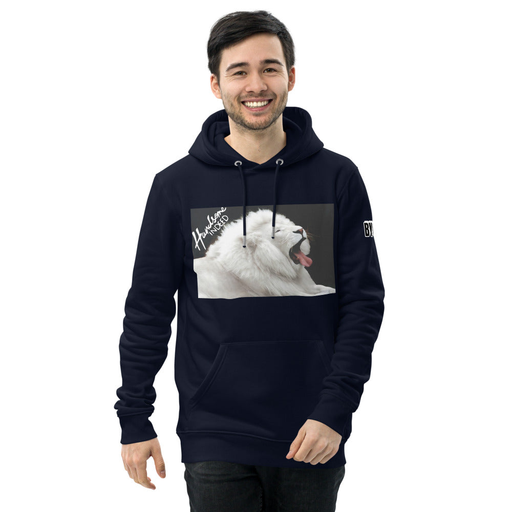 Handsome Indeed White Lion Unisex essential eco hoodie