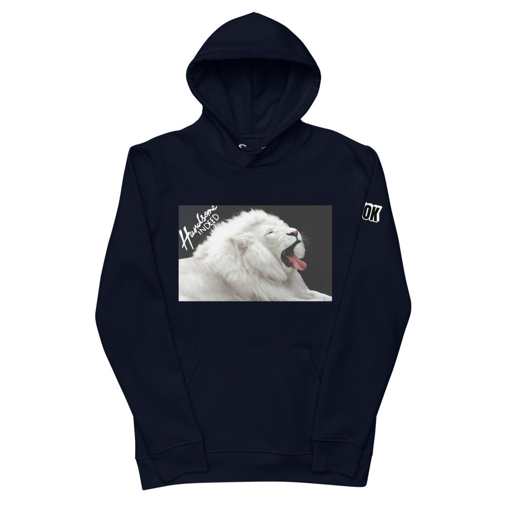 Handsome Indeed White Lion Unisex essential eco hoodie