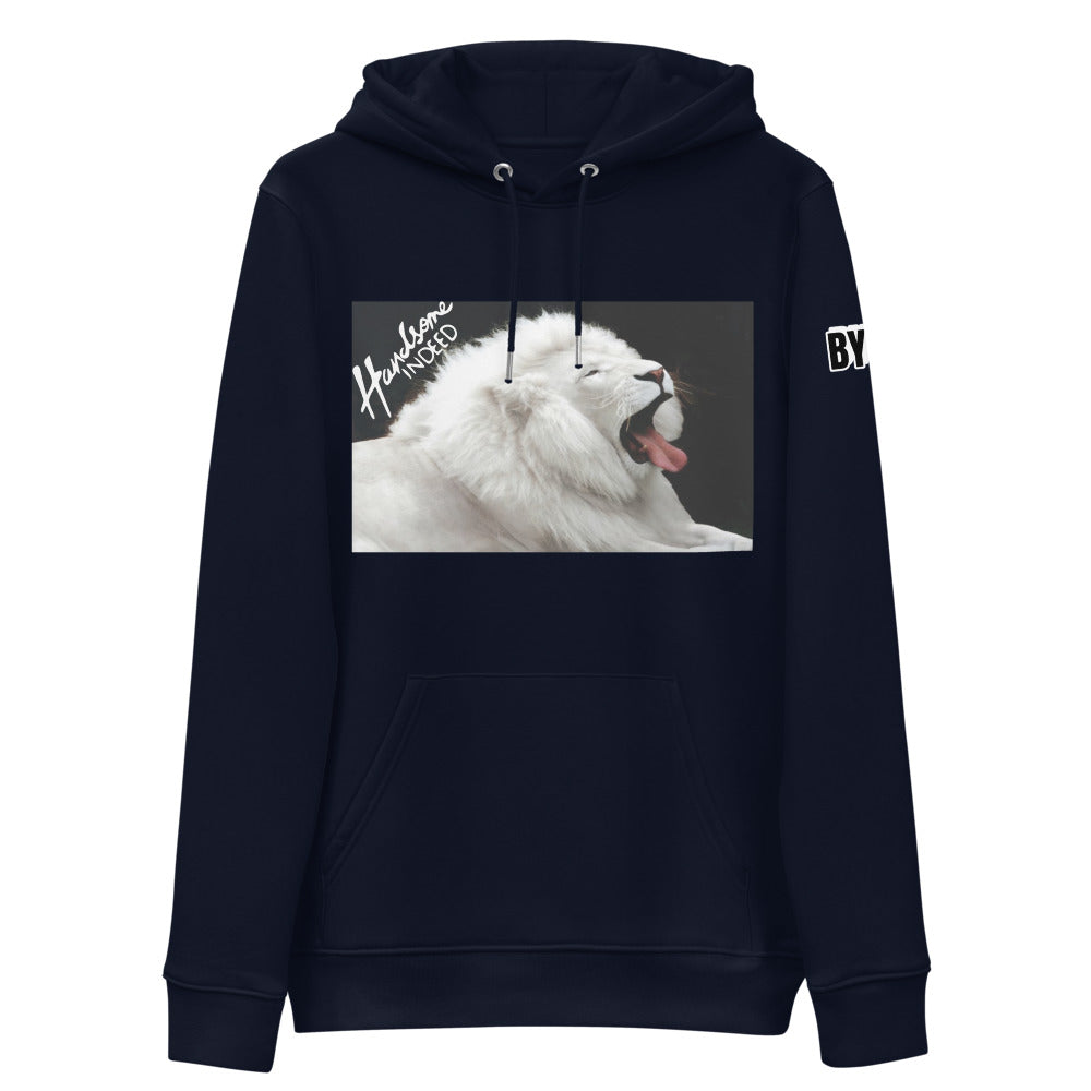 Handsome Indeed White Lion Unisex essential eco hoodie