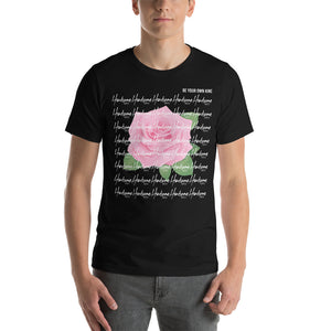 Handsome Indeed Pink Rose-Short-Sleeve Unisex T-Shirt