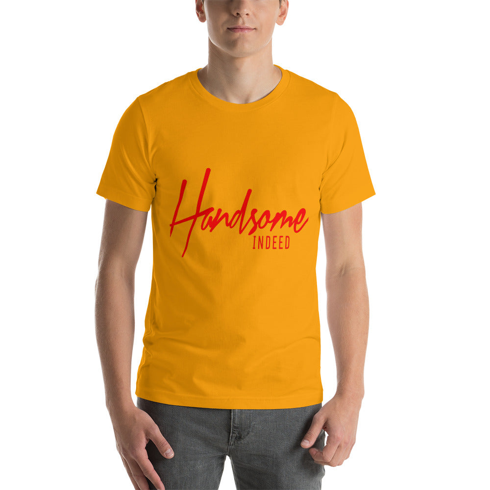 Handsome Indeed Red-Short-Sleeve Unisex T-Shirt