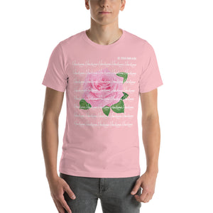 Handsome Indeed Pink Rose-Short-Sleeve Unisex T-Shirt