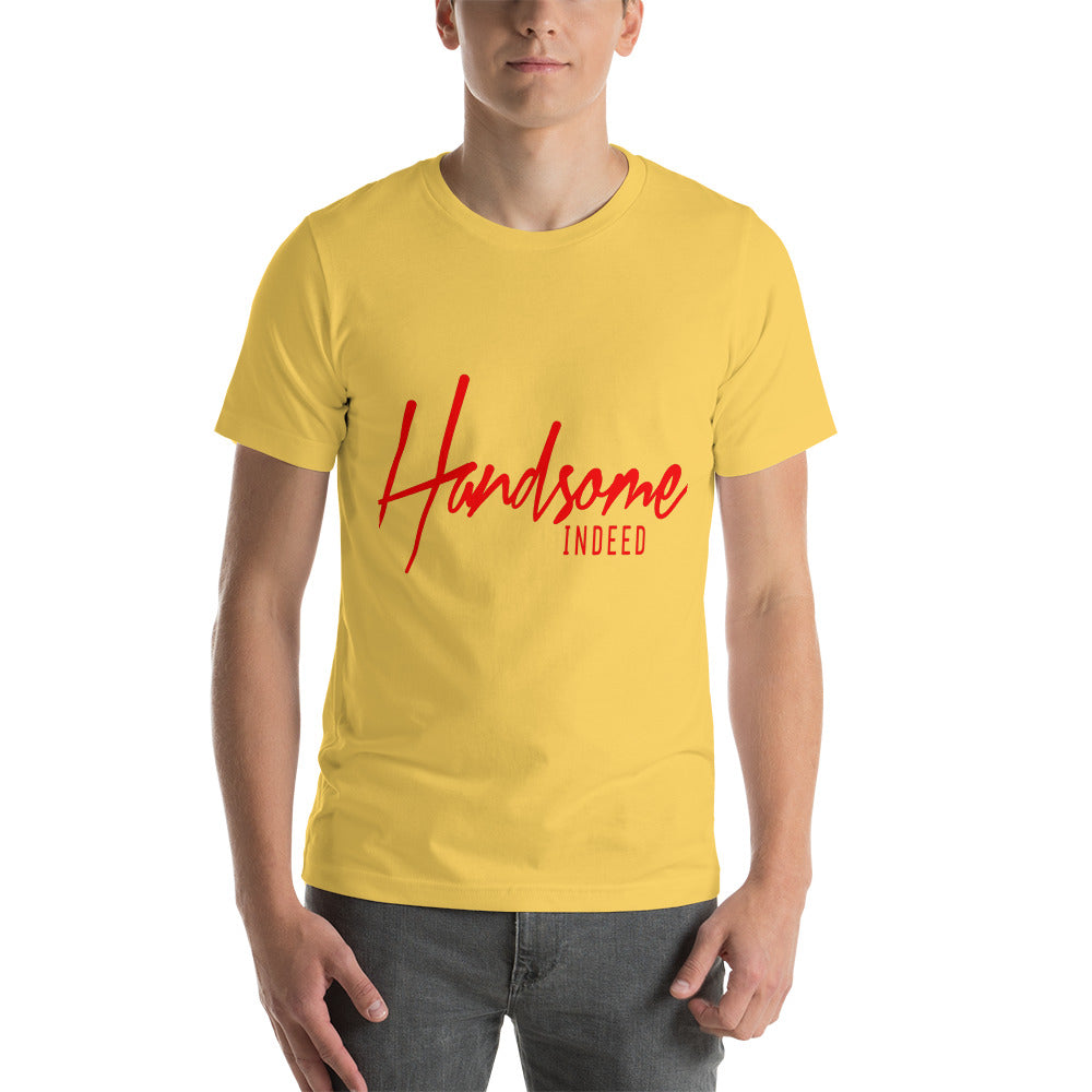 Handsome Indeed Red-Short-Sleeve Unisex T-Shirt