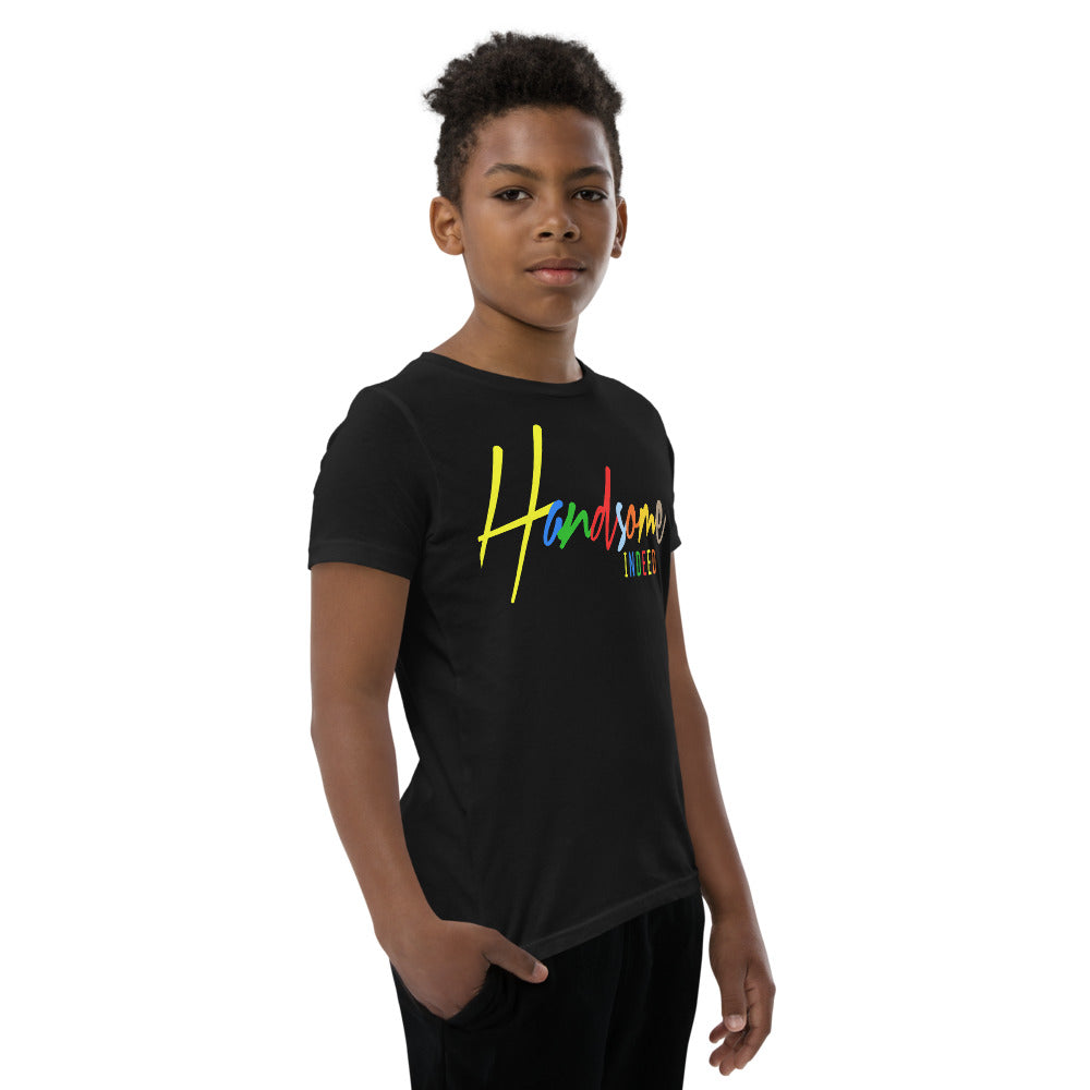 Handsome Indeed Multi Color Youth Short Sleeve T-Shirt