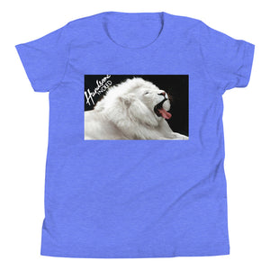 Handsome Indeed White Lion Youth Short Sleeve T-Shirt